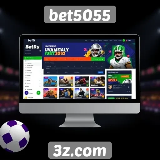 Interface do usuário e experiência de navegação no bet5055
